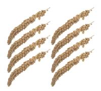 Mobestech Millet Séché pour Oiseaux de Compagnie 500 G - Friandises Naturelles pour Perruches Ondulées Calopsittes Inséparables et Pinsons - Collation Nutritive Millet Coque pour