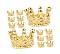 Mobestech Mini Couronnes En Alliage Doré 120 Pcs Charmes Bijoux Soi-même Pour Bracelets Colliers Boucles D’oreilles Accessoires Diy Fête Mariage Décoration Artisanat