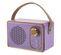 Mobestech Mini Enceinte Portable Rétro avec Subwoofer sans Fil Design Compact et Léger Compatible Smartphones pour Bureau Cuisine Extérieur et Cadeau Femme
