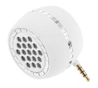 Mobestech Mini Haut-Parleur Portable Plug and Play Blanc Amplificateur de Haut-Parleur pour Téléphone Portable et Tablette Caisse de Résonance 35 MM Alimentation DC 5V Usage Mobile et