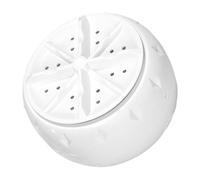 Mobestech Mini Machine à Laver Turbo Portable en Plastique Blanc avec Nettoyage, Design Polyvalent pour Lingerie Délicate et Vêtements, pour Appartement et Maison