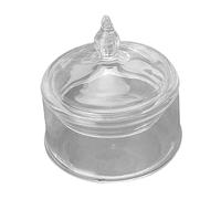 Mobestech Mini Pot à Bonbons en Verre Simulé Bocal avec Couvercle Pot De Bonbons Mini Tout Petit Embouteillages Pots pour Bonbonnière avec Couvercle Mini-Billes De Balle Un Verre Transparent