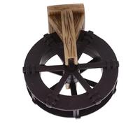 Mobestech Miniature Water Wheel Fountain with Supports Tabletop Water Feature for DIY Micro Landscape and Garden Decor Simulation Waterwheel for Fish Tank and Indoor Ornament