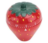 Mobestech Minuteur Cuisine Mécanique De Fraise, Minuterie Originale Compacte en Acier Inoxydable, Gestionnaire De Temps De Cuisson Manuel pour Adultes Et Garçon Et Filles, Usage Domestique Polyvalent