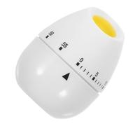 Mobestech Minuteur Cuisine Mécanique Forme Doeuf Timer Manuel Adorable et Robuste Plastique Minuterie de Cuisine Cartoon pour Cuisson et Gestion