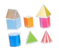 Mobestech Modèle Géométrique Transparent Blocs Solides Géométriques Jouets Éveil Mathématiques Maternelle Construction Éducative