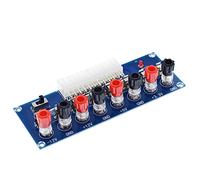 Mobestech Module Adaptateur Alimentation ATX Transfert vers Carte Adaptateur avec Bornier Et Fusible Remplaçable Indicateur Alimentation