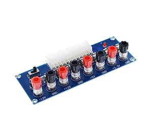 Mobestech Module Adaptateur Alimentation ATX Transfert vers Carte Adaptateur avec Bornier Et Fusible Remplaçable Indicateur Alimentation