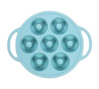 Mobestech Moule à Gâteaux Silicone Réutilisable pour Donuts Cavités Adhésif Silicone Outil de Pâtisserie Pratique pour Cuisine à Vert