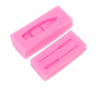 Mobestech Moule Silicone Bateau et Pagaie pour Pâte à Modeler Fondant et Bonbons Kit DIY Garçon Fille et Facile à Nettoyer