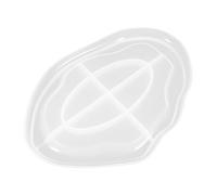 Mobestech Moule Silicone Plateau Résine Époxy Forme Nuancée Incurvée pour Dessous Présentoir DIY et Flexible