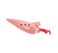 Mobestech Ocarina Céramique Alto Do Instrument Musical Chinois pour Garçon Fille et Débutants avec Étui et Méthode Apprentissage Flûte Éducative Polyvalente