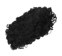 Mobestech Ondulé Noir pour Femme Perruque Bou Synthétique pour Cosplay Complément Capillaire Bouclé pour Look Inspiration Africaine