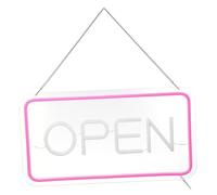 Mobestech Open Sign LED Lumineux USB avec Variateur Enseigne Décorative Néon Haute Visibilité pour Magasin Restaurant et Boutique Éclairage Vif et Design Élégant