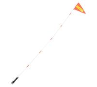 Mobestech Orange Drapeau de Sécurité Vélo avec Mât Réglable 6 Pieds | Bande Réfléchissante, PVC et Fibre de Verre, Pliable et Facile à Monter, pour Vélos Électriques et Dirt Bikes