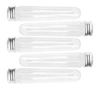 Mobestech Organisateur Couvercles de Lacets de Voyage 5 Pièces en Plastique Transparent Léger et Portable Tube Rigide pour Rangement Pratique des Lacets