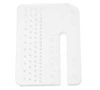 Mobestech Outil à Perforer le Cuir Multifonction 4 Mm Épais Plaque D’aide la Couture Transparente Poinçon pour Travail du Cuir Perforatrice de Ceinture Précis et Solide