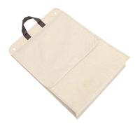 Mobestech panier à linge suspendu au mur pli panier à linge en osier paniers à linge panière à linge tenture murale support de rangement panier à linge mural salle de bain Lin en coton Beige