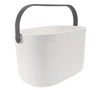 Mobestech Panier De Rangement Toilettes Plastique Creux Grand Bac Drainant Multifuntion Pour Salle De Bain Accessoire Organisateur Gris Stockage Pratique Et Aéré