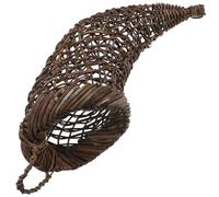 Mobestech Panier Suspendu de Corne D’Abondance Tissé en Polypropylène Résistant aux Intempéries Dimensions 25 X 14 X 11 CM Décoration Intérieure et Extérieure Festive pour Noël et