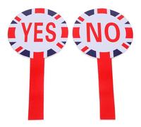 Mobestech Panneaux de Vote Portables Réutilisables Yes No Double Face pour École et Enseignants Accessoire Pratique pour Classe Couleur Aléatoire Couleur Aléatoire