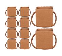 Mobestech Paquet à Fleurs Lot de 50 Revêtement Imperméable en Papier Kraft avec Poignée pour Bouquets et Plantes Vertes, pour Mariages et Visites Entre Amis