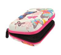 Mobestech Paquet de Rangement pour Flacons D’huiles Essentielles 30 Compartiments Compact Eva Rose Fuchsia Portable pour Voyage et Aromathérapie