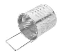 Mobestech Passoire à Panier Acier Inoxydable avec Crochet pour Cuisson et Égouttage des Nouilles Raviolis Fruits et Légumes Panier à Mailles Fines pour Fondue et Familiaux