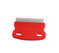 Mobestech Peigne Inox pour Animaux Toilettage Anti-puces Chat et Chien Épilation Douce sans Produit Chimique Nettoyage Du Pelage Manche Plastique Ergonomique