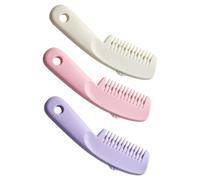 Mobestech Peignes de Coiffure Professionnels 3 Pièces Peigne Rasoir Effilé Violet Rose et Blanc Outil de Coupe et Coiffage pour Usage Domestique Kit Portable pour Effilage et Mise des
