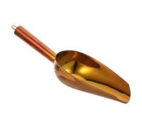 Mobestech Pelle à Glace Acier Inoxydable avec Manche Rond Spatule Multifonction pour Glace Farine et Céréales Outil de Cuisine Robuste pour Usage Professionnel
