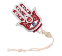 Mobestech Pendentif Main Œil Maléfique Rouge 1pc Métal Ornement Suspendu Décoration Maison Amulette Protection Porte Mur Voiture