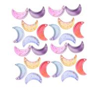 Mobestech Pendentifs Lune Charmants 80 Pcs Pour Loisirs Créatifs, Accessoires Suspendus Multicolores, Décorations Pour Colliers Et Bracelets, Pour Diy Bijoux, Présents Famille Et Amis