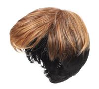 Mobestech Perruque Bob Courte Synthétique avec Frange Confortable et Légère Style Moderne pour Usage Quotidien Femme Compatible Styling DIY Couleur Gingembre