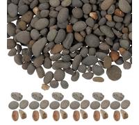 Mobestech Pierres Décoratives Naturelles de Rivière 2-5 MM 50 G Galets Polis pour Décoration Aquarium Micropaysage et Jardin Matériau pour Diorama Décor de Fontaine et Étang