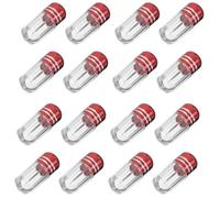 Mobestech Pilulier de voyage en plastique transparent 30 pièces, flacons de pilules portables avec couvercle sécurisé pour stockage de remèdes pendant les voyages