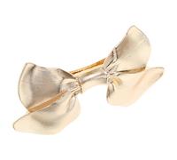 Mobestech Pince à Cheveux Nœud en Métal Doré Taille Moyenne pour Femmes, Pinces à Cheveux de Mariée, Accessoire Coiffure Élégant pour Queue de Cheval et Coiffures Quotidiennes