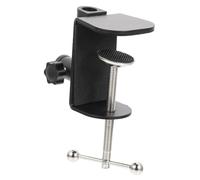Mobestech Pince de Montage Métal pour Bureau avec Support Réglable et Protection Antidérapante Pince de Fixation Polyvalente pour Lampe de Table et Microphone Clip de pour Table et