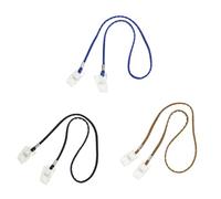 Mobestech Pinces pour Bavoir en Pu 3pcs Cordon pour Suspendre Masque et Serviette, Matériau Plastique et Fer, Pratique pour Fêtes et Utilisation Quotidienne