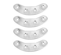 Mobestech Plaques Métalliques de Talon pour Chaussures Hommes, Kit de Réparation 2 Paires, Protège-talons en Métal Antidérapant, Renforcement Semelles pour Randonnée et Activités