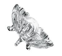 Mobestech Plateau à Fruits en Verre Transparent 950 Ml Style Européen Pieds Tripodes Multifonctionnel pour Desserts et Salades Maison et Restauration