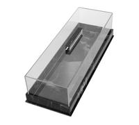 Mobestech Plateau à Gâteaux Rectangulaire Avec Couvercle Présentoir à Desserts Acrylique Avec Cloche Base Plate Pour Fromage Fruits Gâteaux