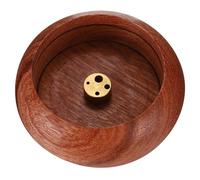 Mobestech Plateau Porte-Parfum en Bois Massif de Rosewood Brûleur D’Parfum de Bol Support Décoratif pour Bâtonnets D’Parfum pour Aromathérapie Contemplation et Relaxation à la Maison