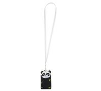 Mobestech Porte Carte Bus Panda PVC Souple avec Détachable Porte-badge Mignon et Transparent Accessoire Pratique pour et Femmes