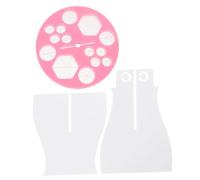 Mobestech Porte-pinceaux Cosmétiques en Plastique Rose pour Séchage et Rangement, Léger et Rectangulaire, pour Usage Personnel la Maison ou Salon de Maquillage Professionnel