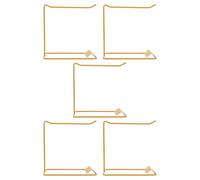 Mobestech Présentoir à Ongles 5 Pièces en Fer Doré - Support Nuancier de Vernis à Ongles pour Salon de Manucure, Étagère Porte-échantillons Nail Art, Organisation Pratique pour Institut