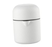 Mobestech Presse-fruits Manuel Portable pour Agrumes Extracteur de Jus Rapide et Sain Petit et Léger pour Voyage Citron Orange Poire avec Filtre Intégré Plastique Blanc Nordique