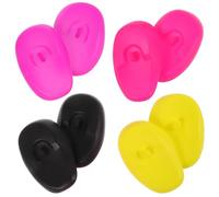 Mobestech Protège-oreilles en Silicone Étanche et Résistant à Haute Température pour Salon de Coiffure, Lot de 4 Paires, Protection Auditive pour Teinture Capillaire Professionnelle