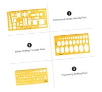 Mobestech Règle Gabarit Ellipse de Dessin Technique Flexible et Résistante pour École Bureau Design Architectural