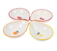 Mobestech Repose-cuillère en Céramique 4 Pièces Cuisine, Support Pratique et Décoratif, Anti-roulement des Ustensiles, pour Restaurants et Cuisines à Domicile